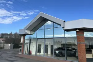 Toyota dealership — completed showroom gable